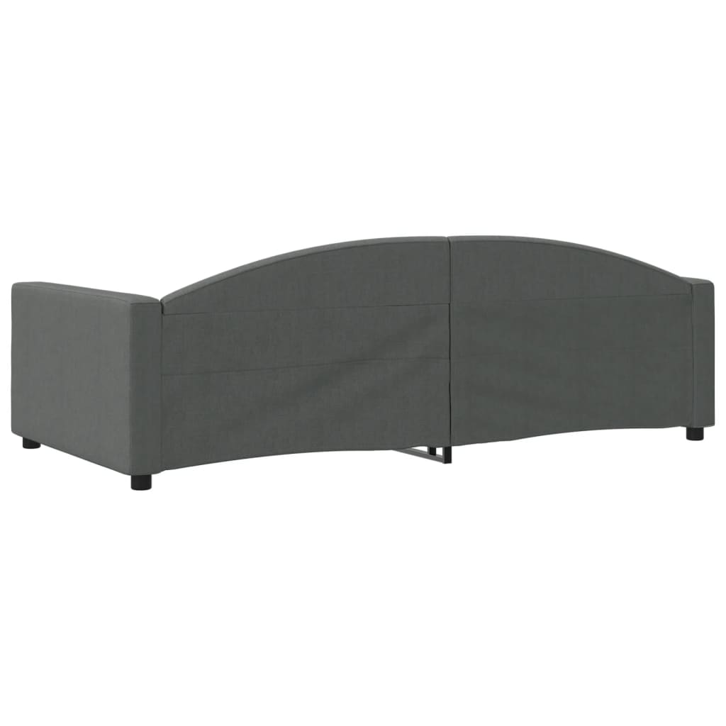 daybed 100x200 cm stof mørkegrå