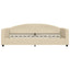 daybed 100x200 cm stof cremefarvet