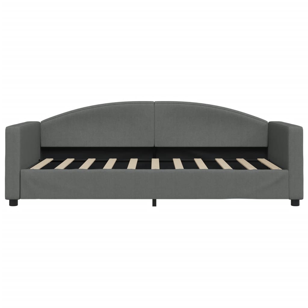 daybed 90x190 cm stof mørkegrå