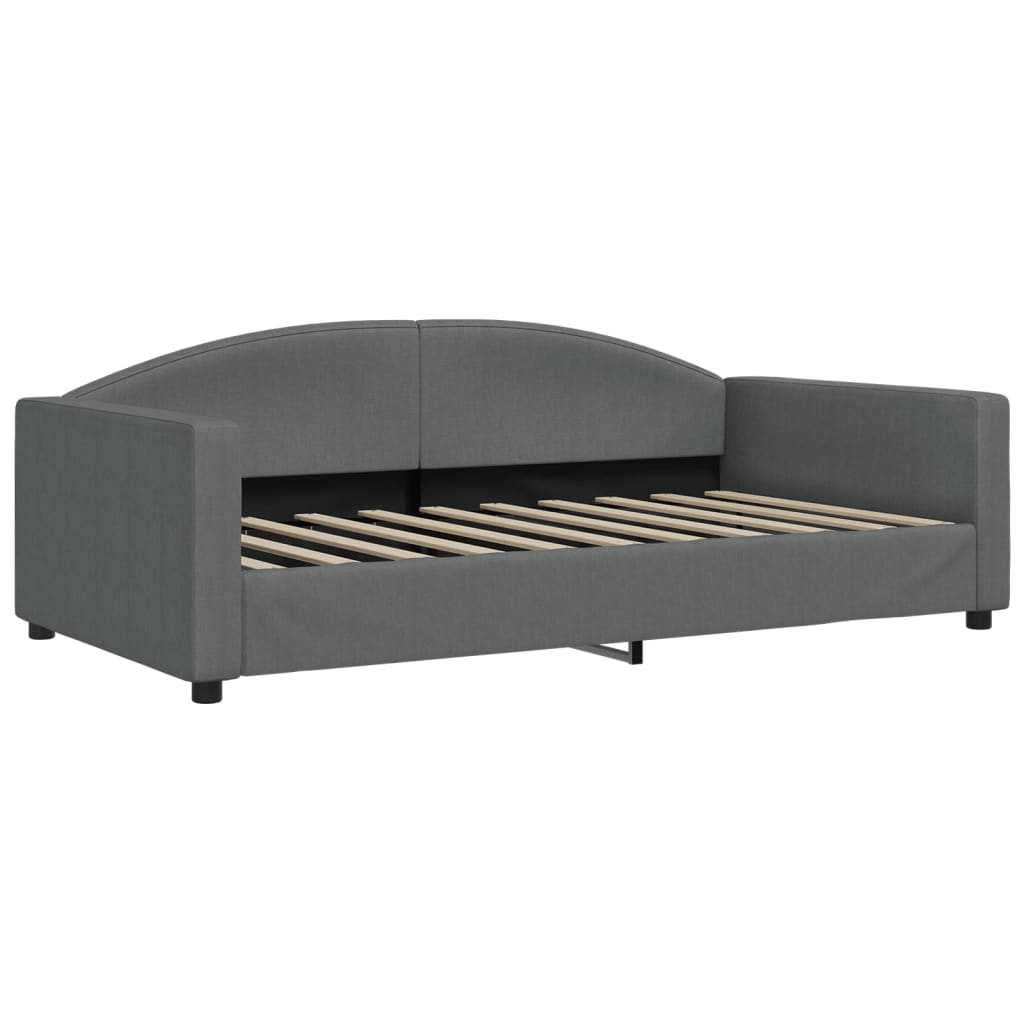 daybed 100x190 cm stof mørkegrå