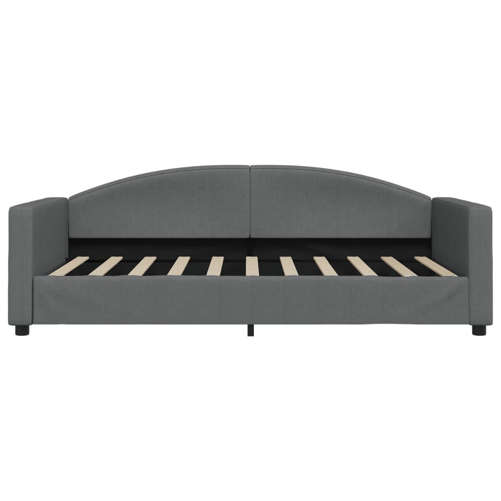 daybed 100x190 cm stof mørkegrå