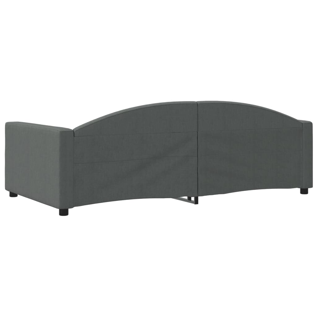daybed 100x190 cm stof mørkegrå