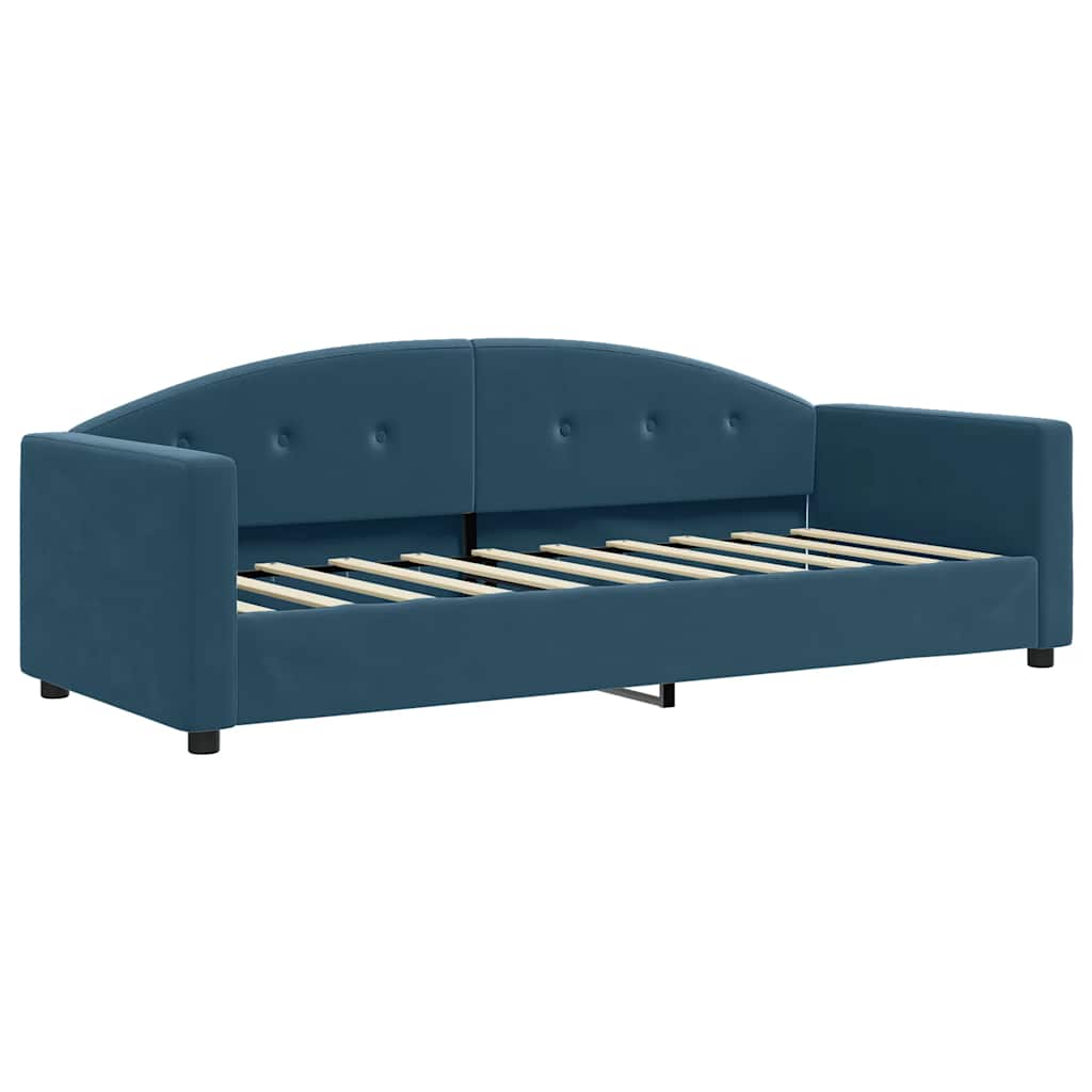 daybed 80x200 cm velour blå