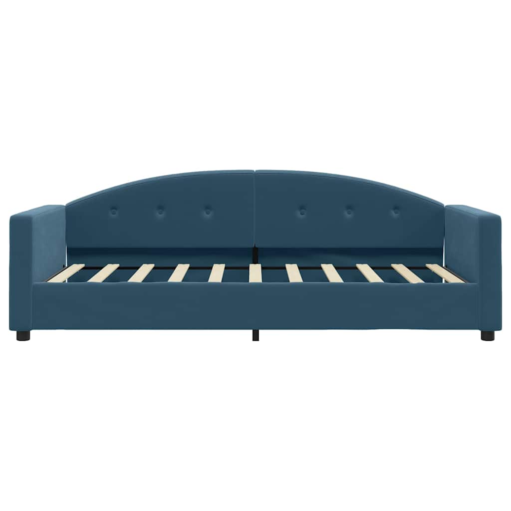 daybed 80x200 cm velour blå