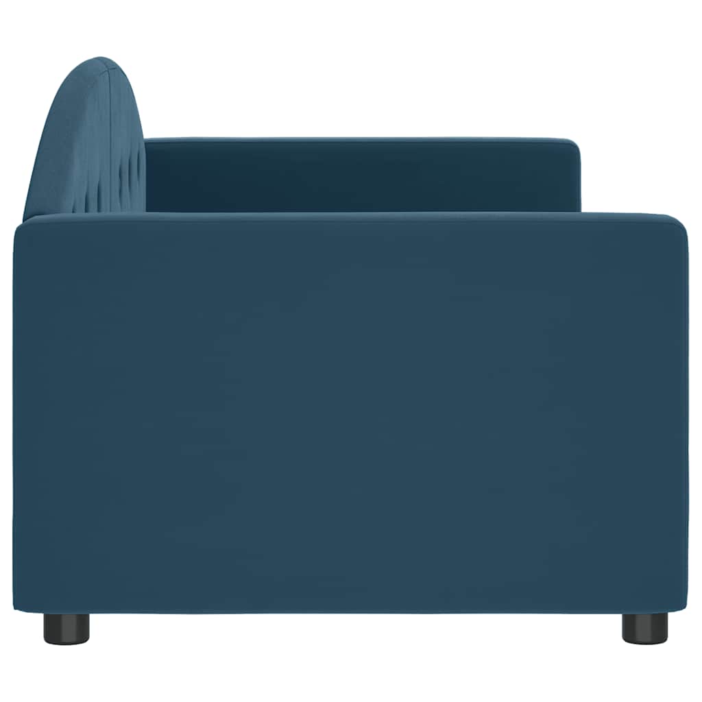 daybed 80x200 cm velour blå