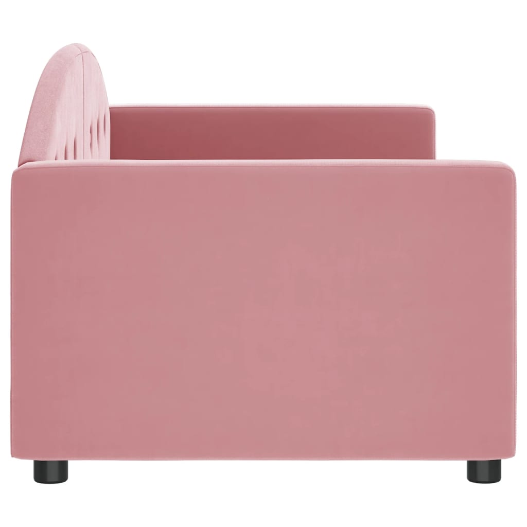 daybed 80x200 cm velour pink