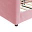 daybed 80x200 cm velour pink