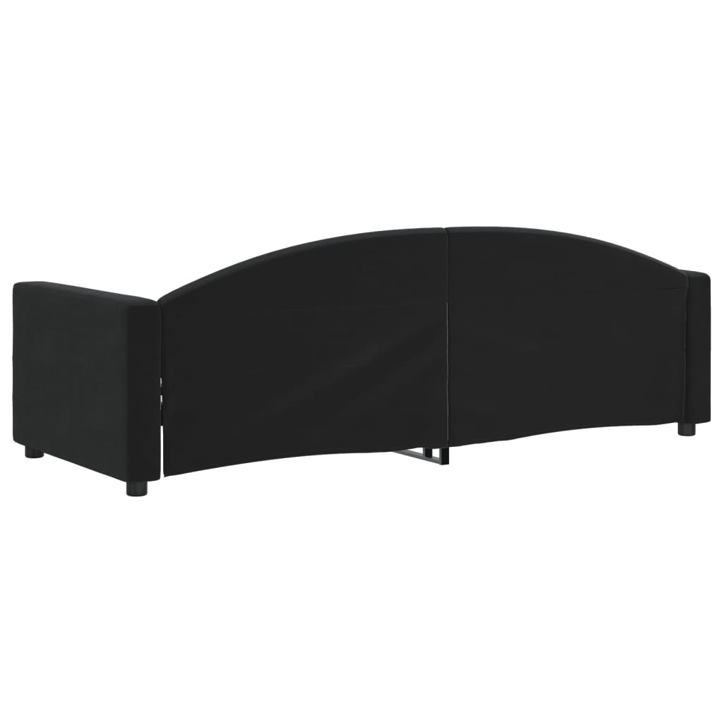 daybed 80x200 cm velour sort