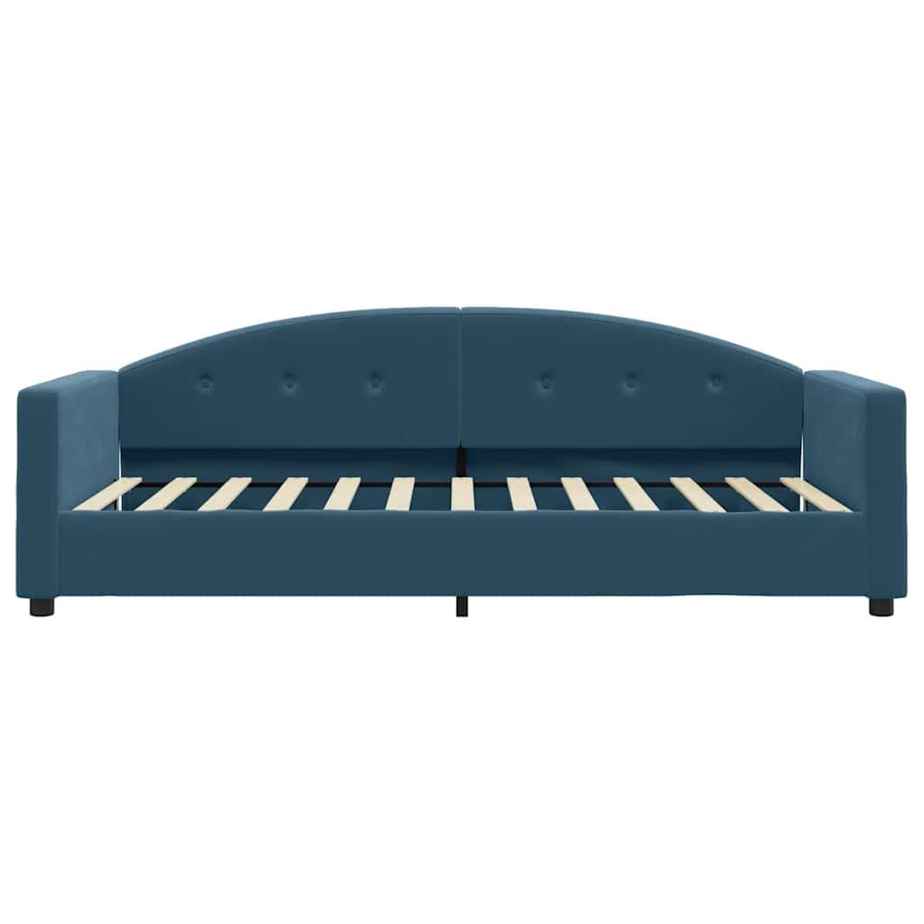 daybed 90x200 cm velour blå