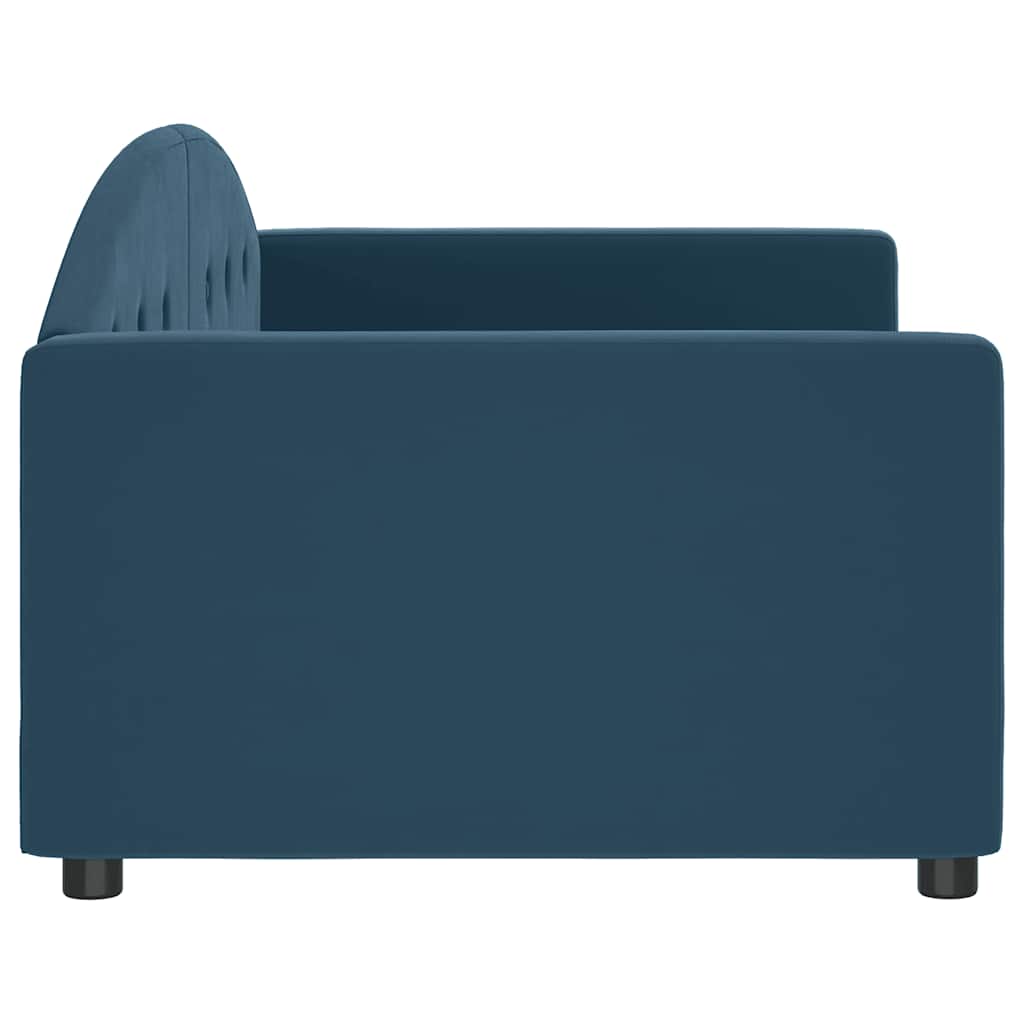daybed 90x200 cm velour blå