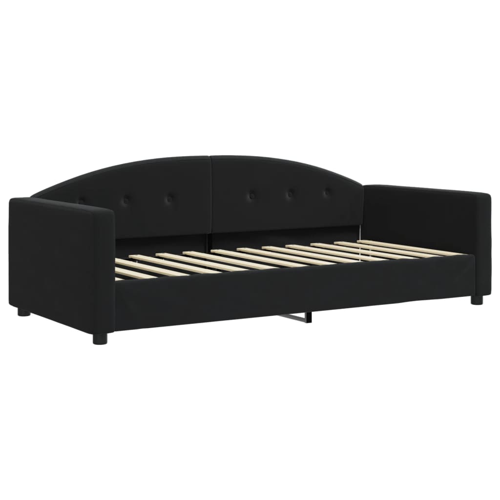 daybed 90x200 cm velour sort