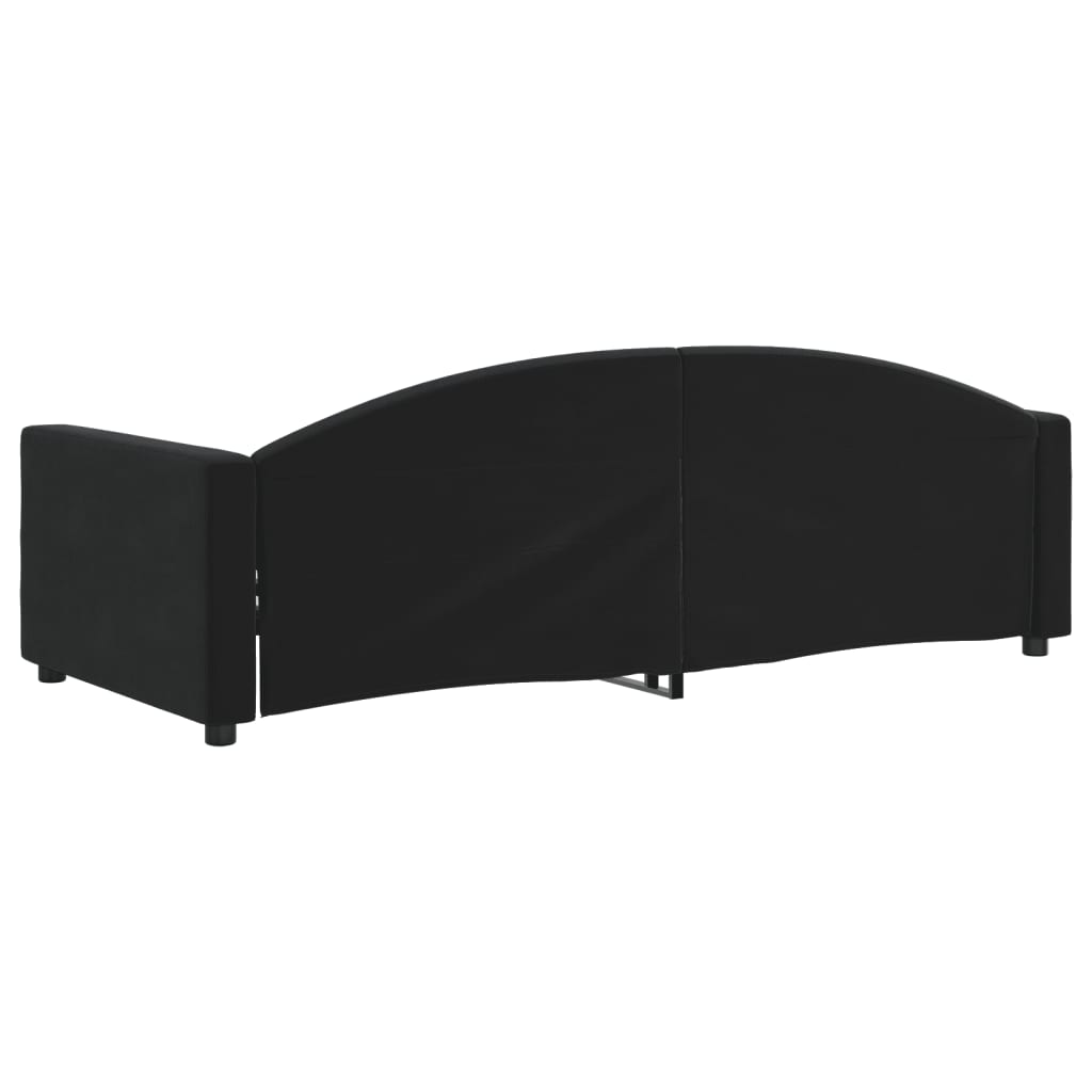 daybed 90x200 cm velour sort