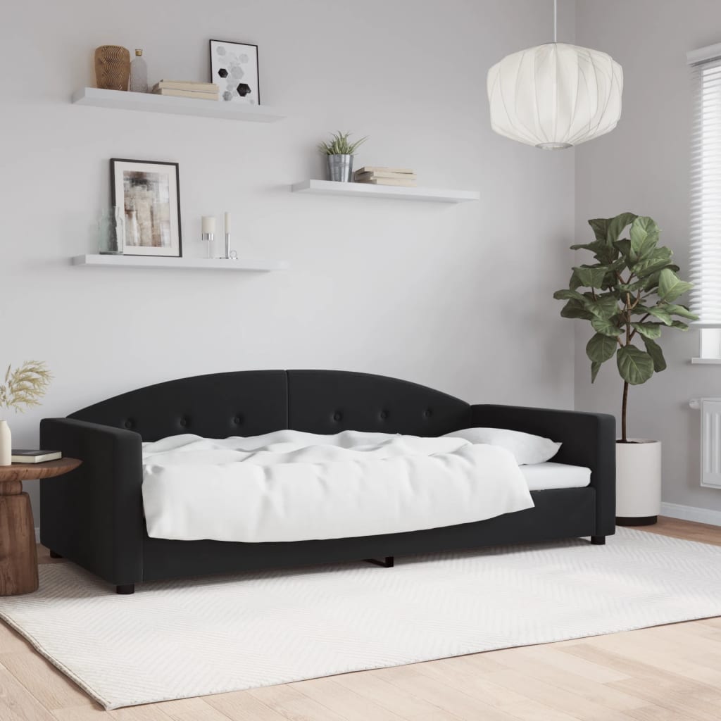 daybed 90x200 cm velour sort
