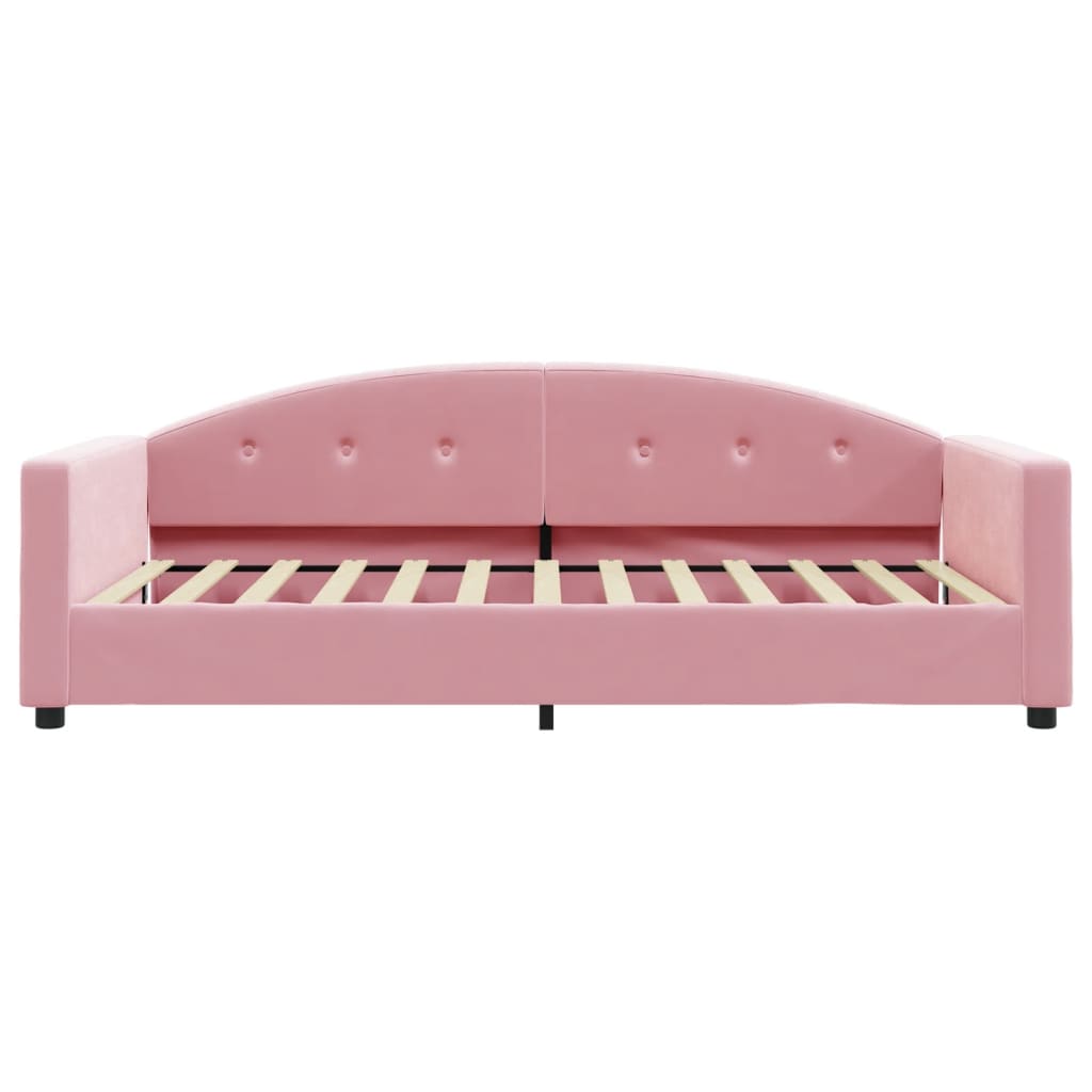 daybed 100x200 cm velour pink