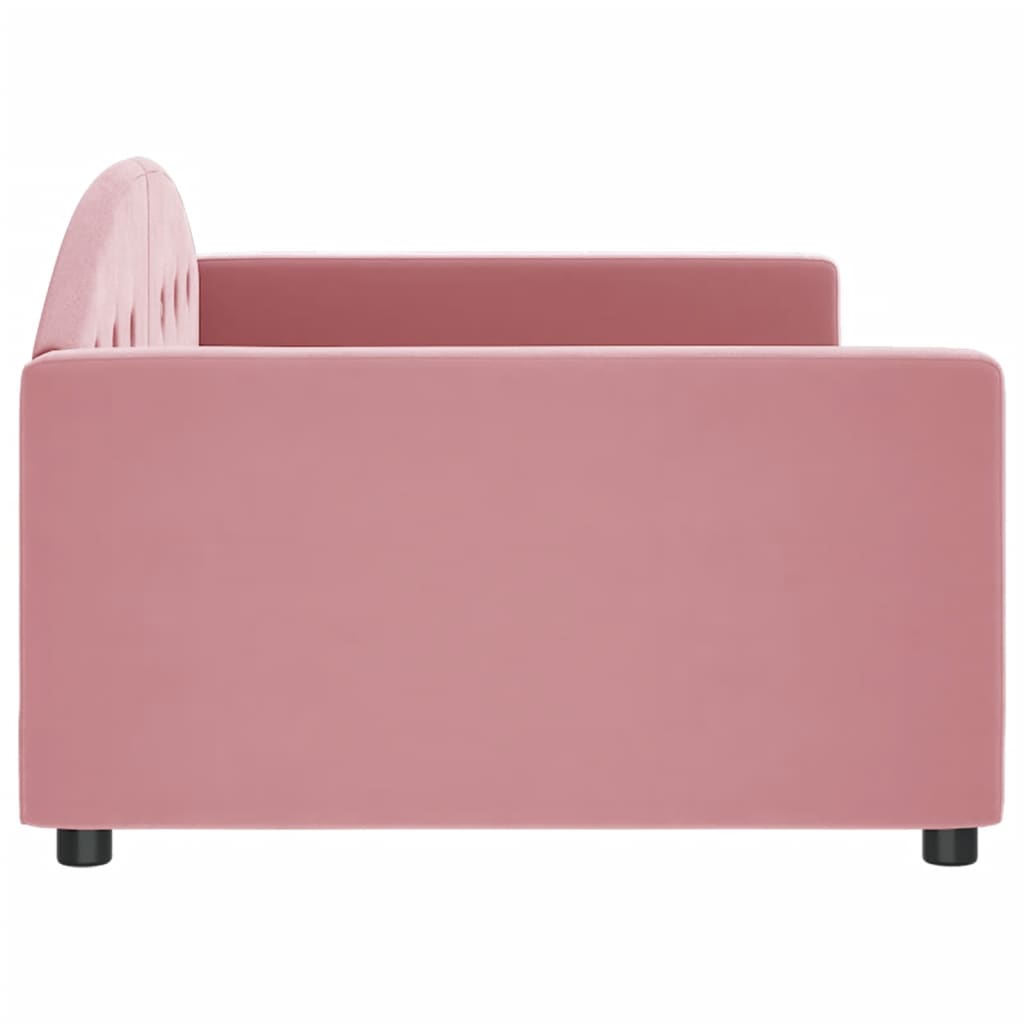 daybed 100x200 cm velour pink