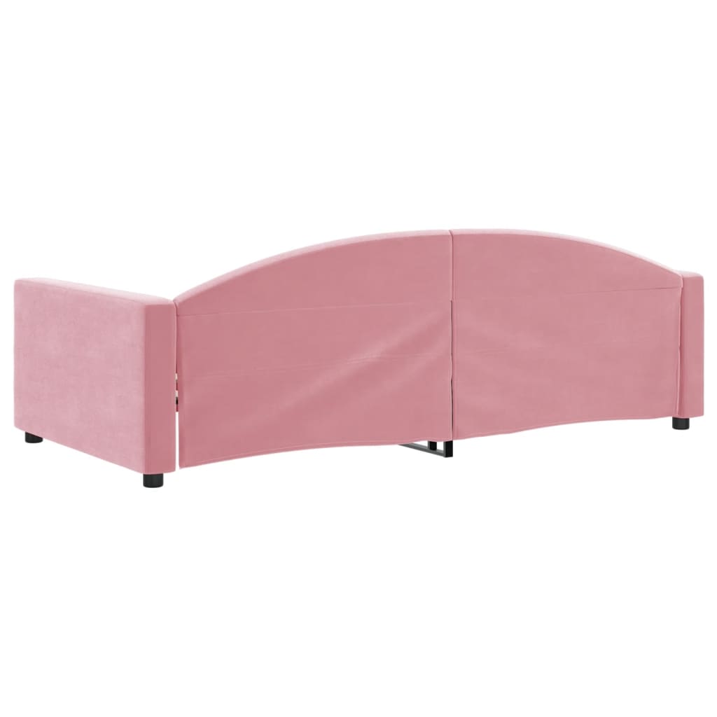 daybed 100x200 cm velour pink