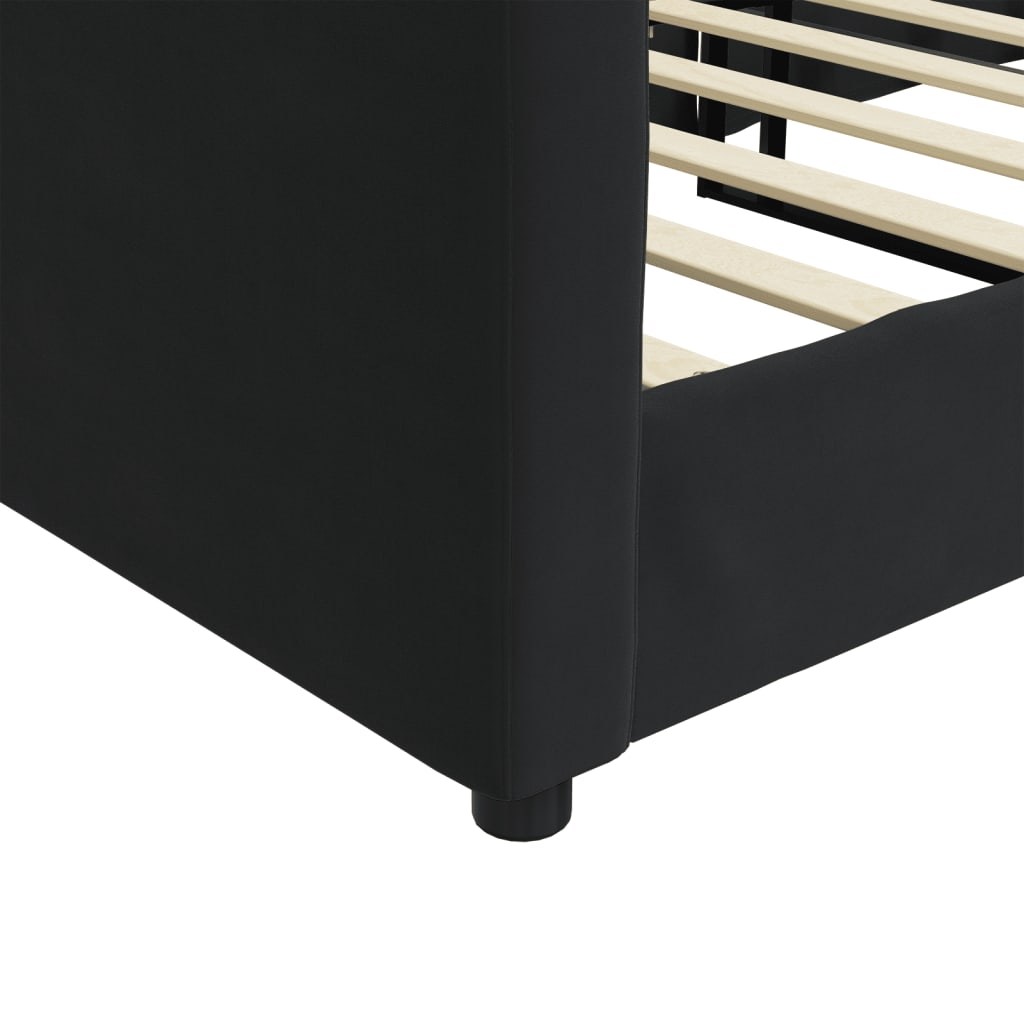 daybed 100x200 cm velour sort