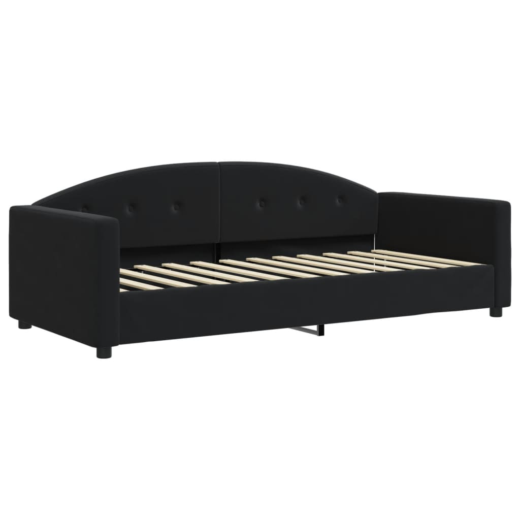 daybed 90x190 cm velour sort