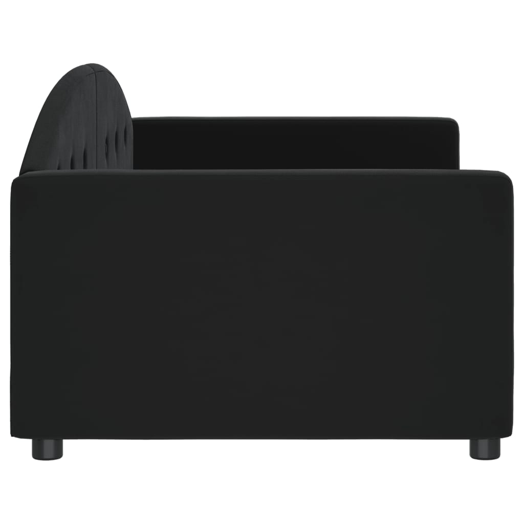 daybed 90x190 cm velour sort