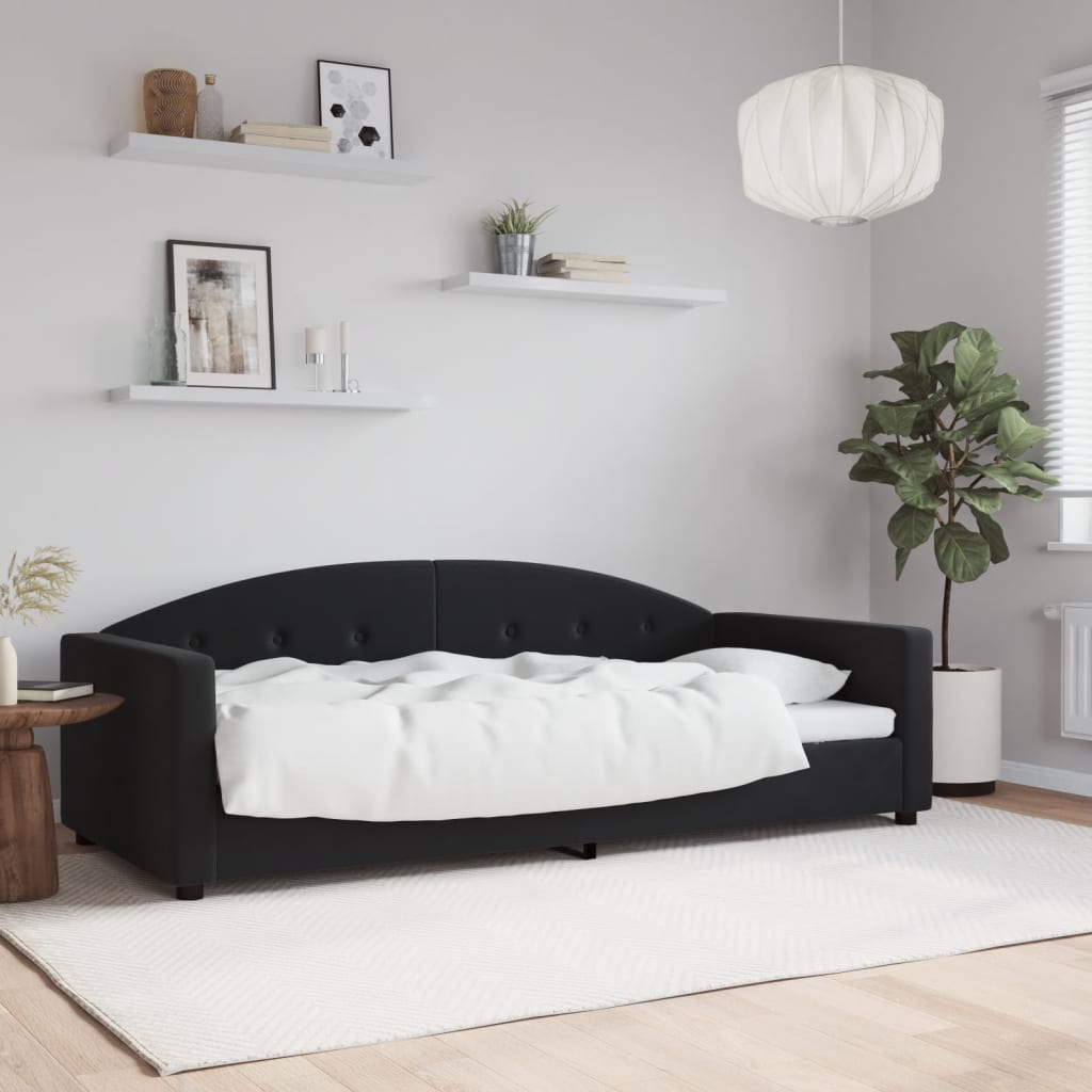 daybed 90x190 cm velour sort