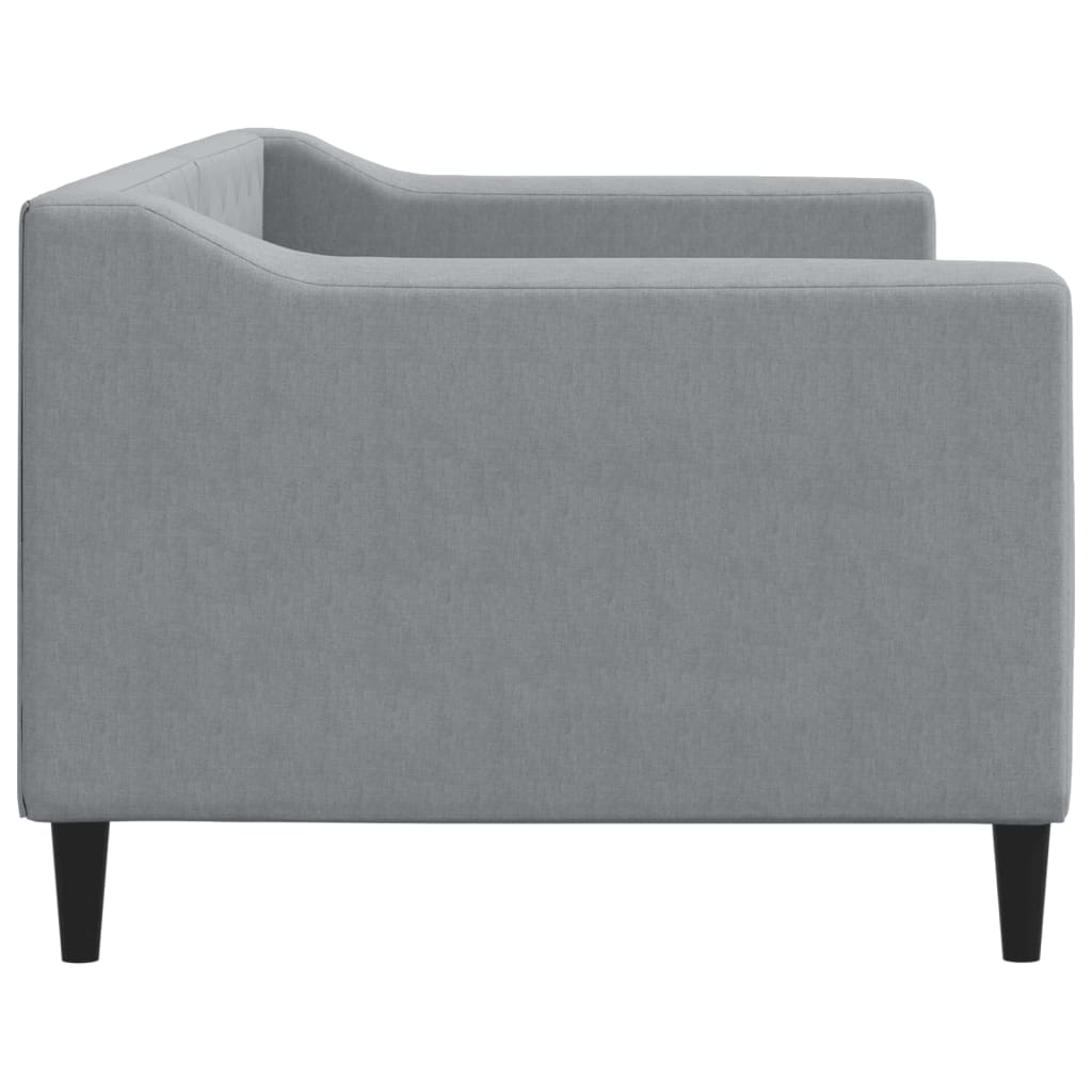 daybed 80x200 cm stof lysegrå