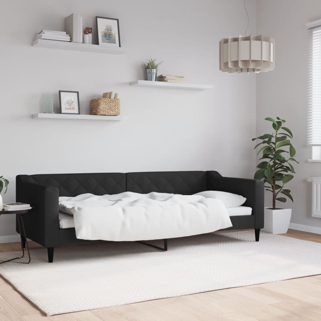 daybed 80x200 cm stof sort