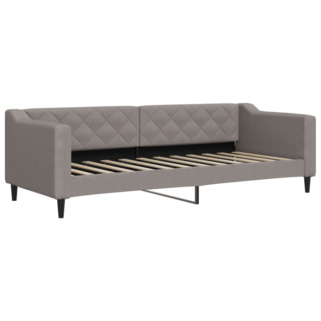 daybed 80x200 cm stof gråbrun