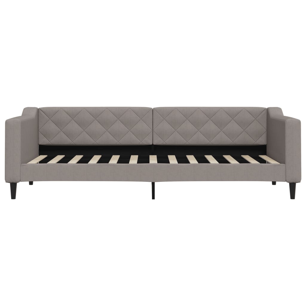 daybed 80x200 cm stof gråbrun