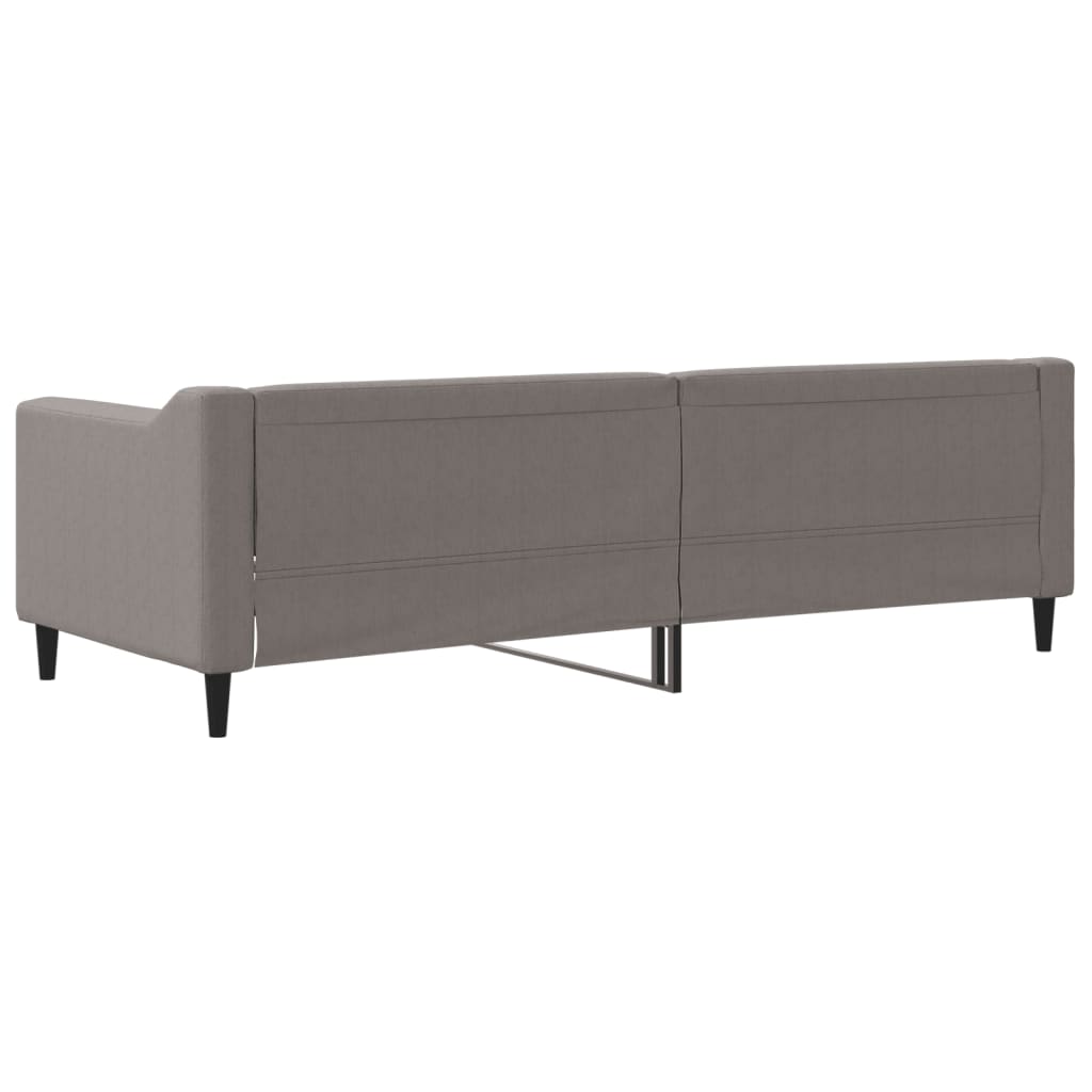 daybed 80x200 cm stof gråbrun