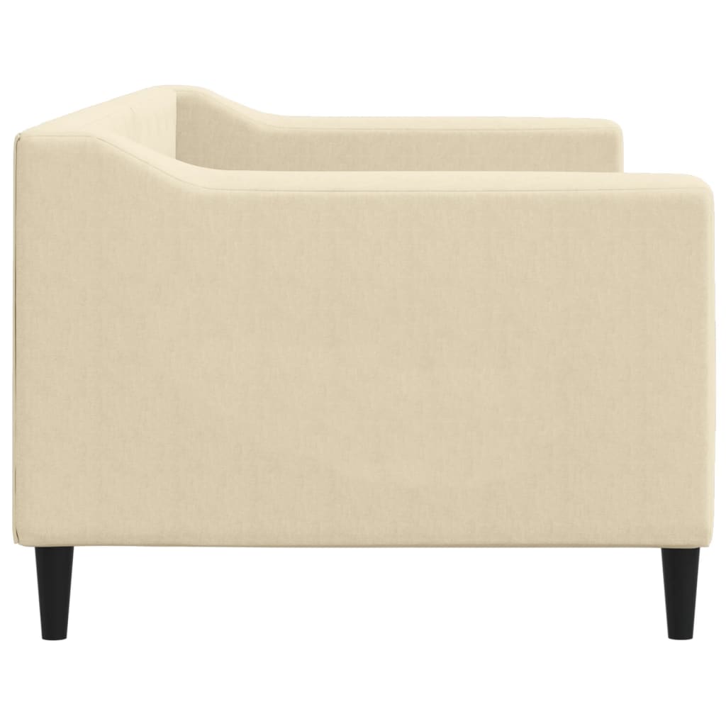 daybed 80x200 cm stof cremefarvet