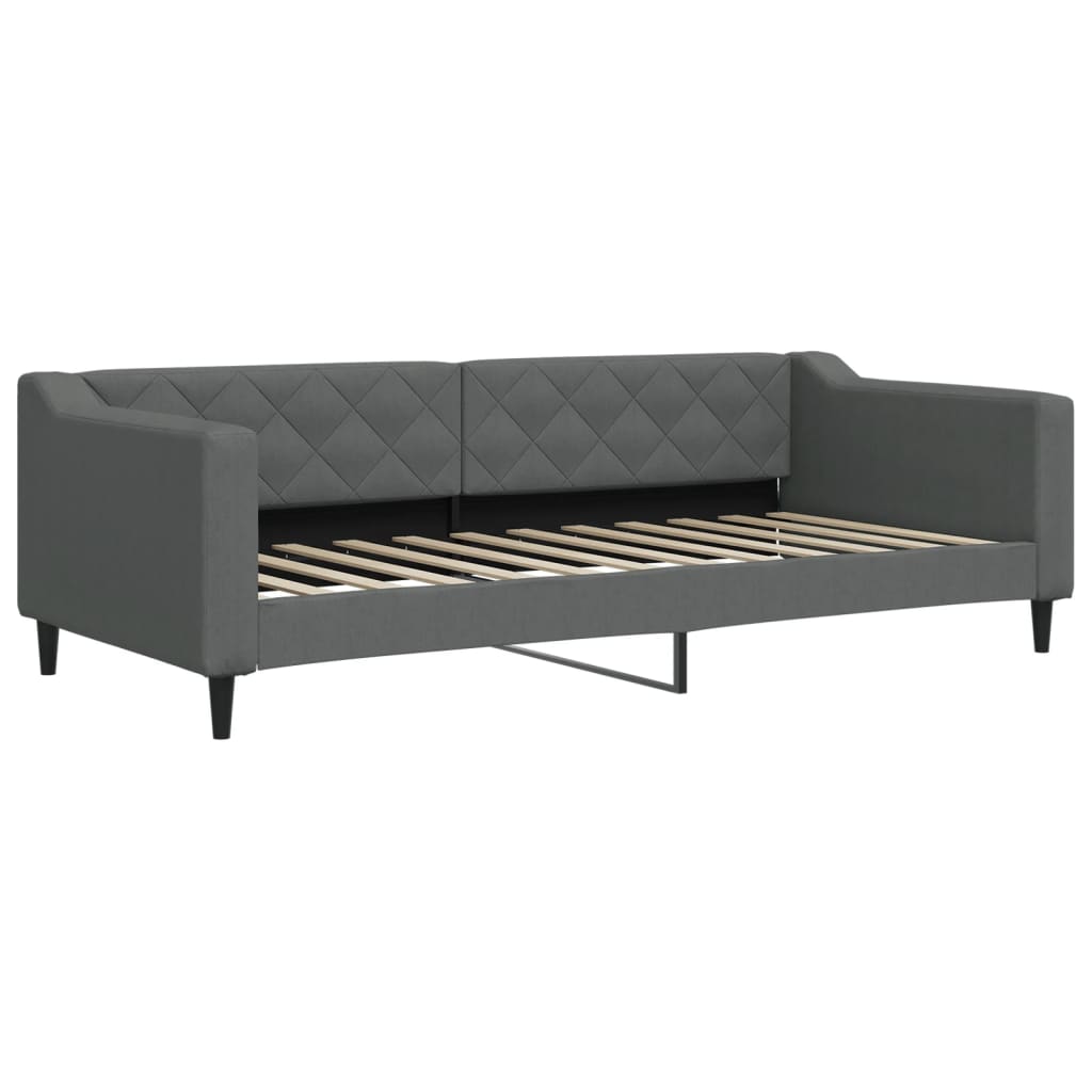 daybed 90x200 cm stof mørkegrå