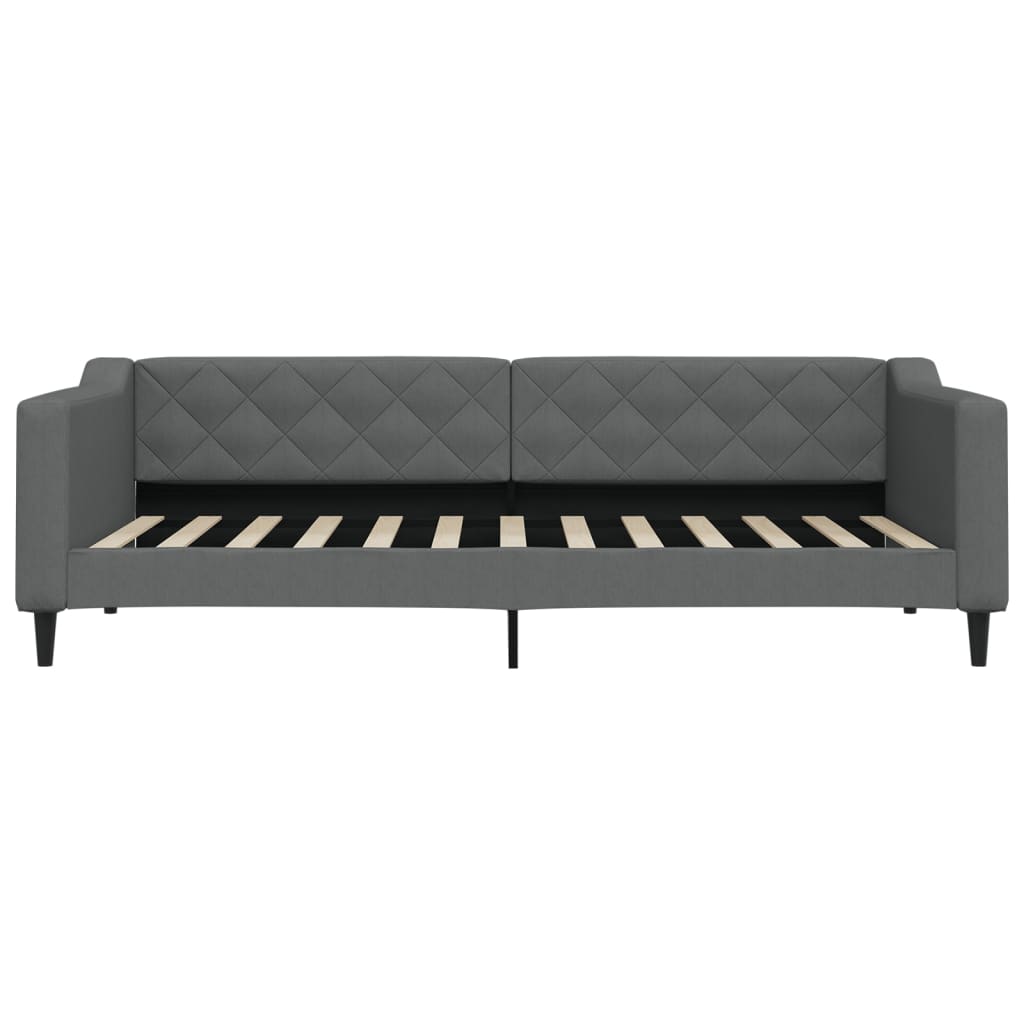 daybed 90x200 cm stof mørkegrå