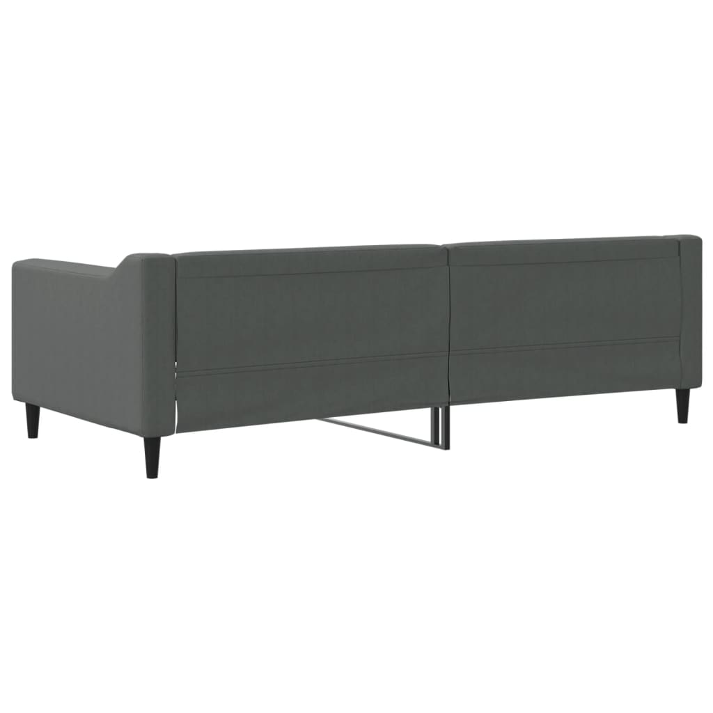 daybed 90x200 cm stof mørkegrå