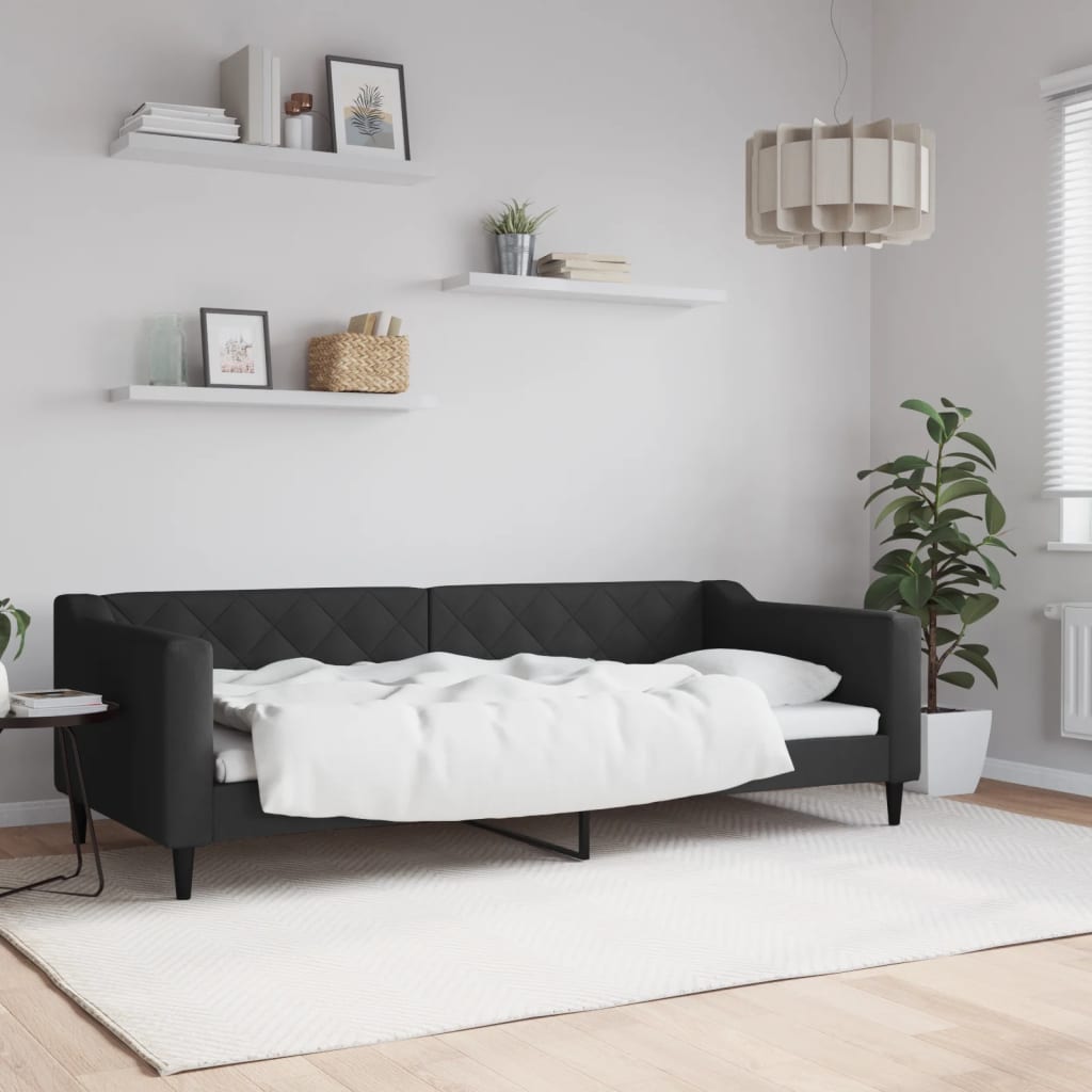 daybed 90x200 cm stof sort