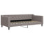 daybed 90x200 cm stof gråbrun