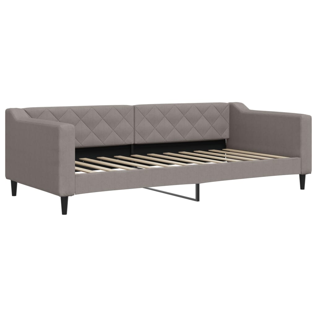 daybed 90x200 cm stof gråbrun