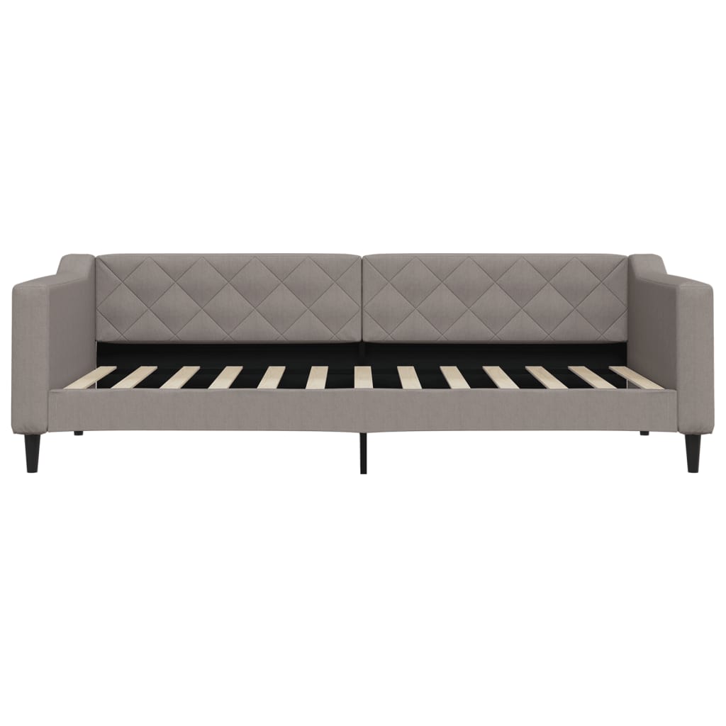 daybed 90x200 cm stof gråbrun