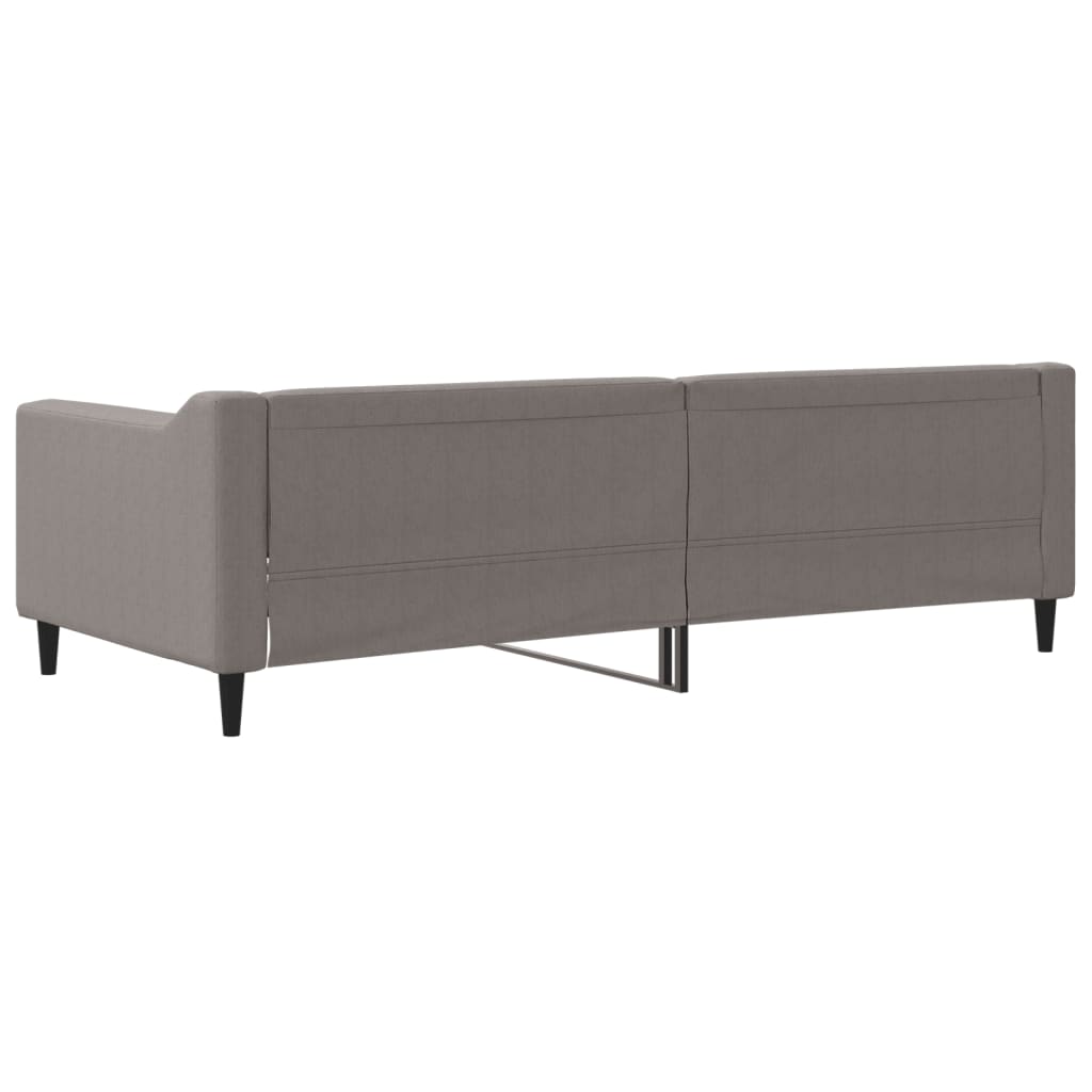 daybed 90x200 cm stof gråbrun