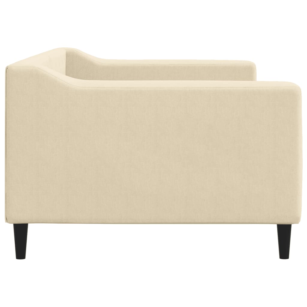 daybed 90x200 cm stof cremefarvet