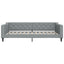 daybed 100x200 cm stof lysegrå