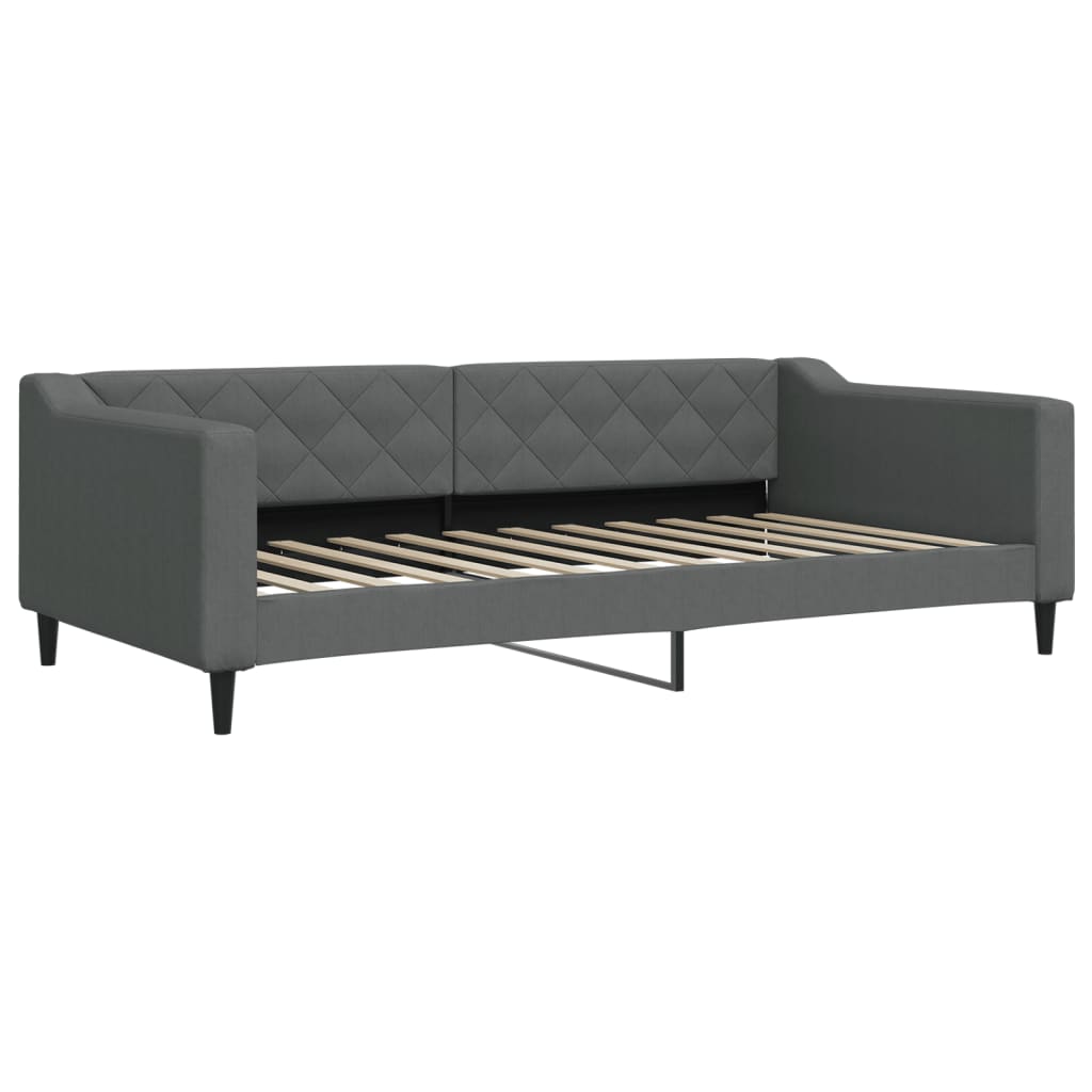 daybed 100x200 cm stof mørkegrå