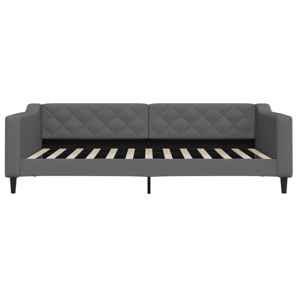 daybed 100x200 cm stof mørkegrå