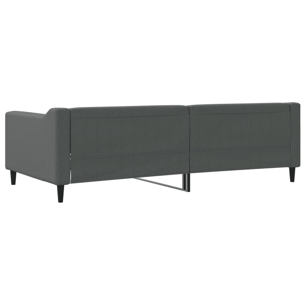 daybed 100x200 cm stof mørkegrå