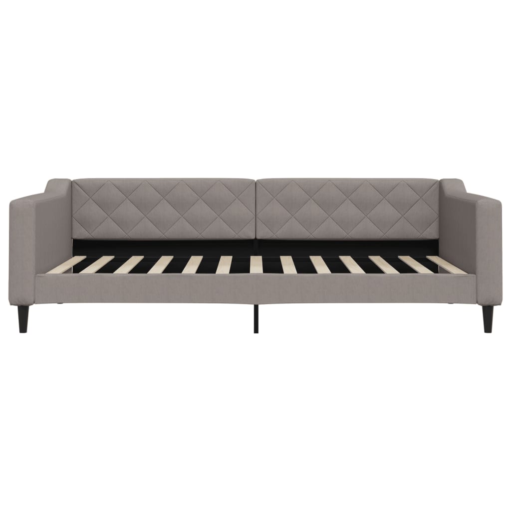 daybed 100x200 cm stof gråbrun