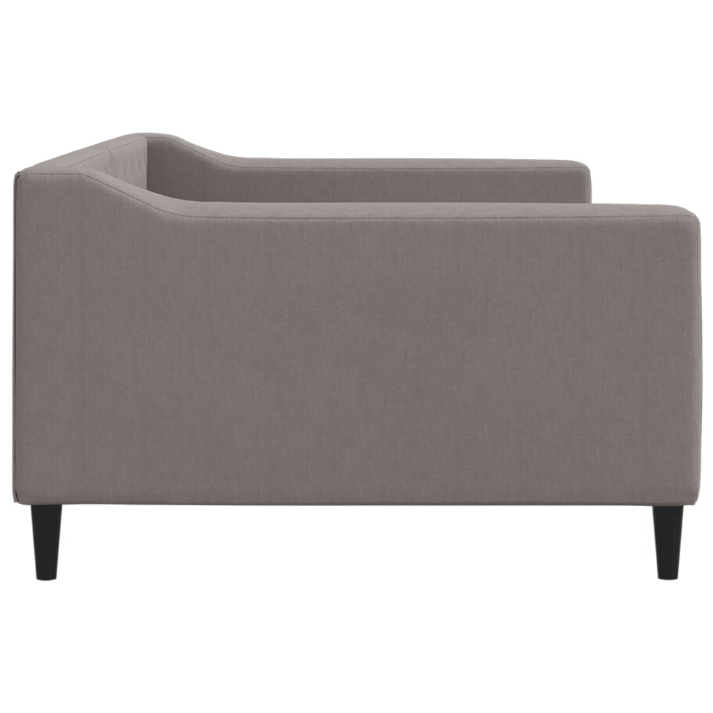 daybed 100x200 cm stof gråbrun
