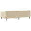 daybed 100x200 cm stof cremefarvet
