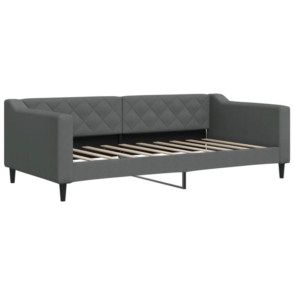 daybed 90x190 cm stof mørkegrå