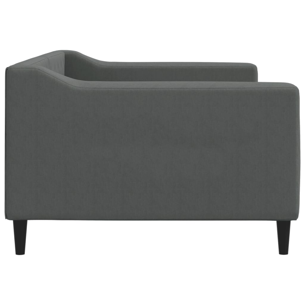 daybed 90x190 cm stof mørkegrå
