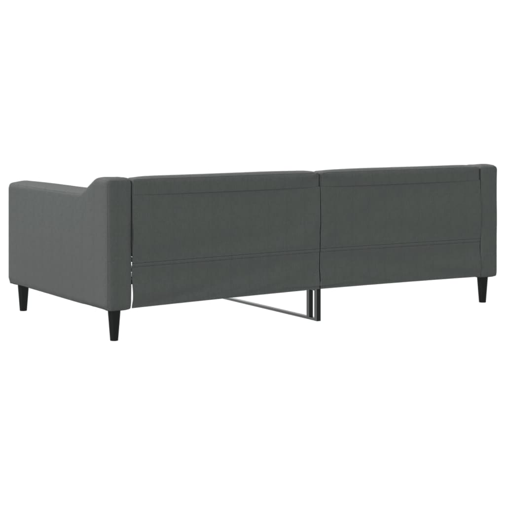 daybed 90x190 cm stof mørkegrå