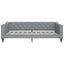 daybed 100x190 cm stof lysegrå